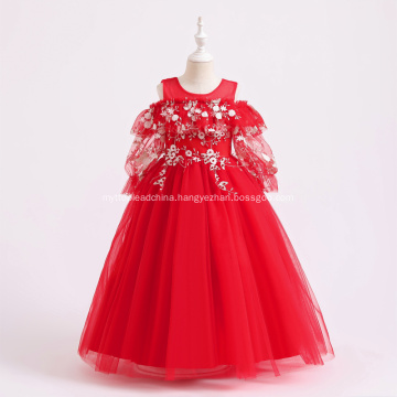 New design wholesale boutique remark fashion adorable wedding princess new girls beautiful flower dresses for child